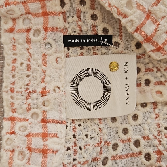 NWT Anthropologie Akemi + Kin Lindy Embroidered Blouse - Picture 9 of 11